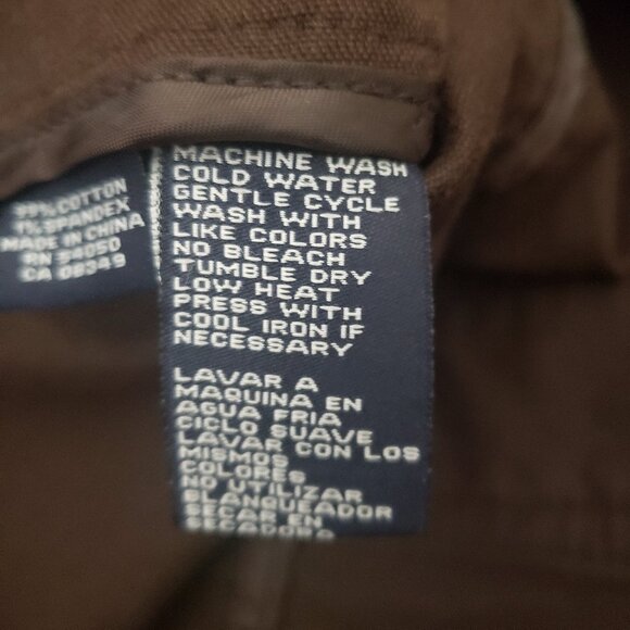 Jones New York M Brown Corduroy Jacket Button Front Stretch - Picture 11 of 12